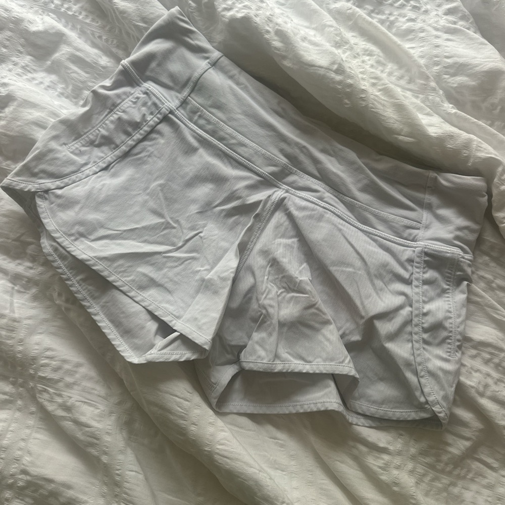 Lululemon Athletica Light Gray Athletic Shorts